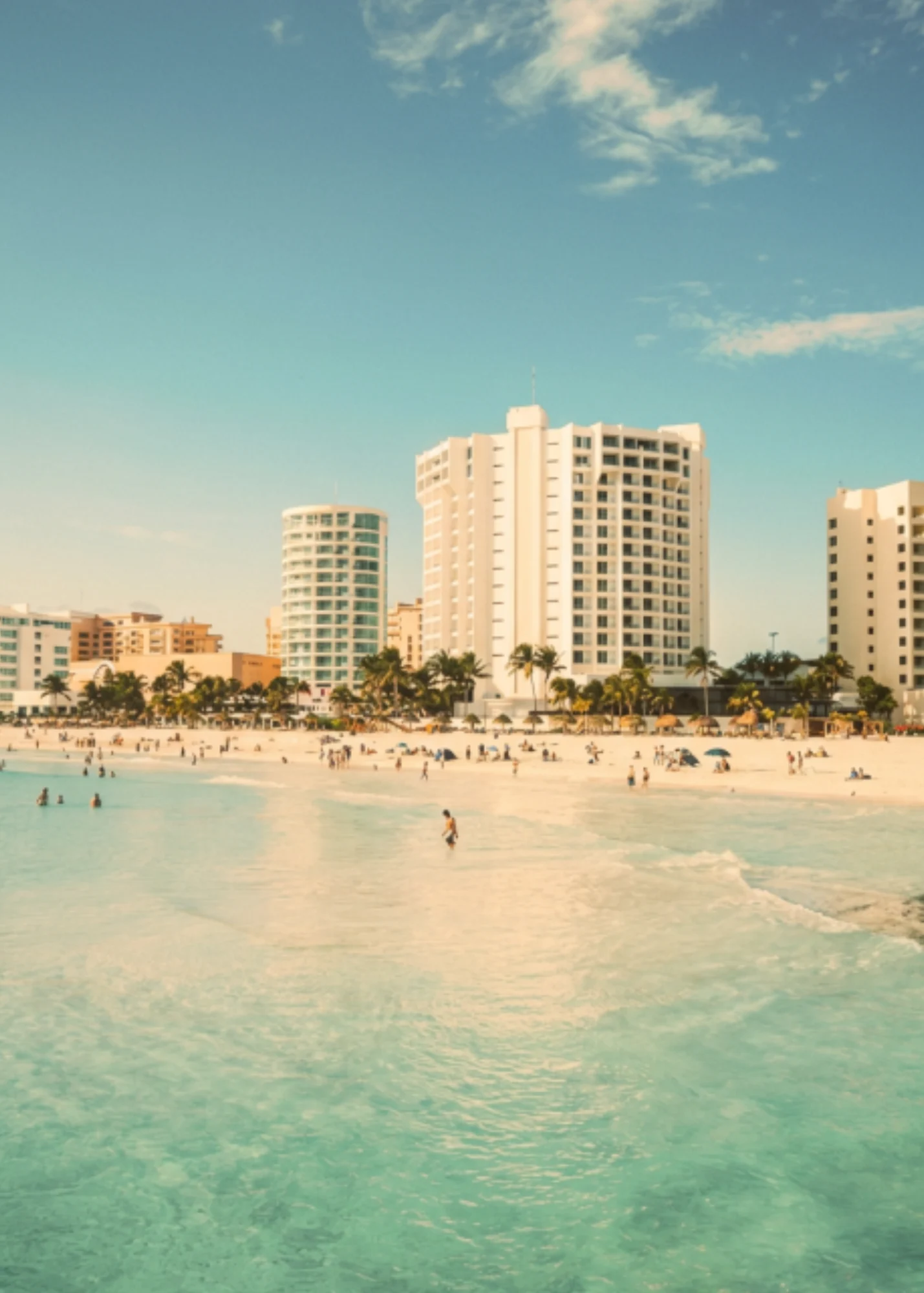 Hotel en la zona hotelera de Cancún.